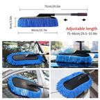 Seametal Microfiber Car Wash Mop Kit – Extendable Handle
